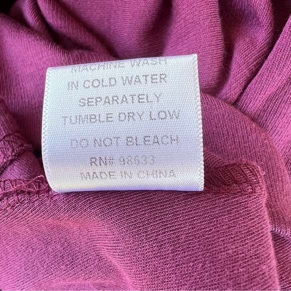 Kleen Lagenlook Asymmetrical Wrap Long Sleeve Tunic Fuchsia Minimalist Large GUC - Picture 11 of 11